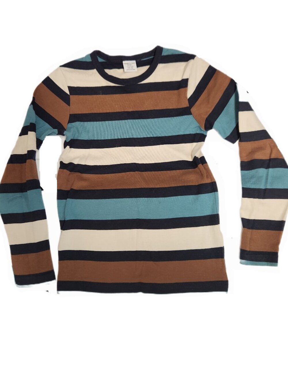 POLARN O' PYRET Striped Long Sleeve T-shirt - 122-128 / 6/8 Years (PRE-LOVED)